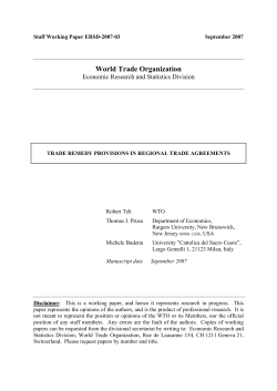 - World Trade Organization