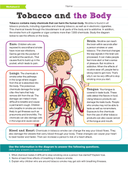 Tobacco and the Body Tobacco and the Body