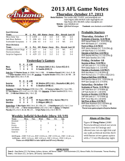 Game Notes