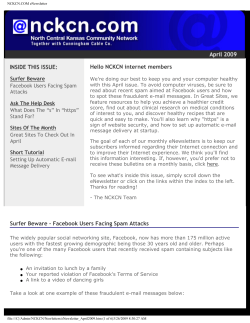 NCKCN.COM eNewsletter