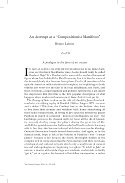 An Attempt at a &ldquo;Compositionist Manifesto&rdquo;