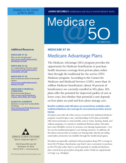 Medicare Advantage Plans - American Academy of Actuaries