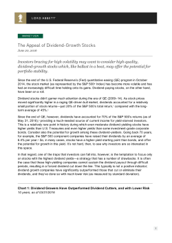 The Appeal of Dividend-Growth Stocks