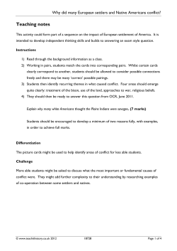 Teaching notes - Teachit History
