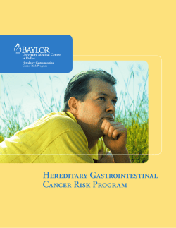 Hereditary Gastrointestinal Cancer Risk Program