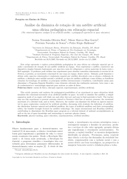 An&aacute;lise da din&acirc;mica de rota&ccedil;&tilde;ao de um sat&eacute;lite artificial