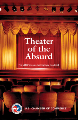 Theater of the Absurd: The NLRB Takes on the Employee Handbook