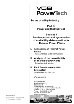 Terms of utility industry Part B Power and District Heat Booklet 3