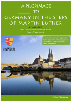 a pilgrimage to germany in the steps of martin luther