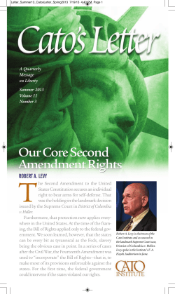 Our Core Second Amendment Rights