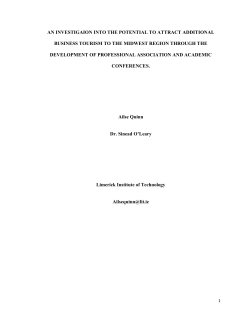 an investigaion into the potential to attract additional business