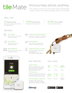 Find your keys, phone, anything.