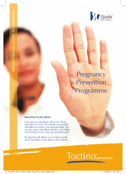Toctino Information About Contraception