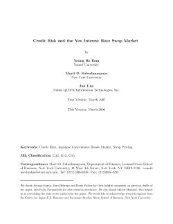 Credit Risk and the Yen Interest Rate Swap Market
