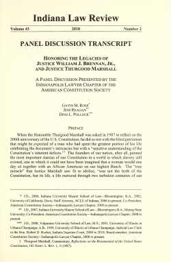 Indiana Law Review - Open Access Journals at IUPUI