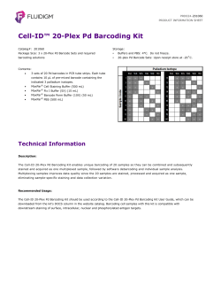 Cell-ID&trade; 20-Plex Pd Barcoding Kit