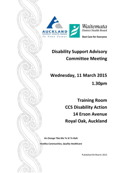 11 March 2015 - Auckland District Health Board
