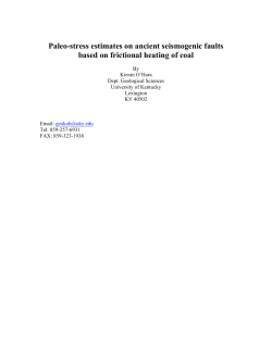 Paleo-stress estimates on ancient seismogenic faults based on