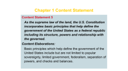 Chapter 1 Content Statement