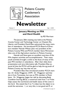 Newsletter - Picken`s County Cattlemen`s Association