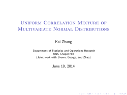 Uniform Correlation Mixture of Multivariate Normal Distributions