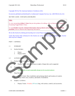 section 122200 - curtains and drapes