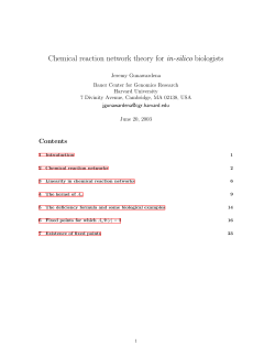 Chemical reaction network theory for in-silico biologists