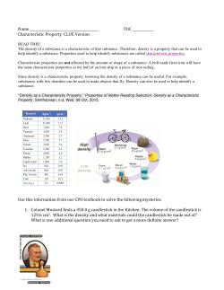 Characteristic Property CLUE