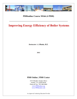 Improving Energy Efficiency of Boiler Systems