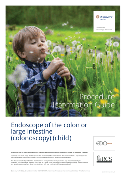 PS11 Endoscope of the colon or large intestine (colonoscopy) (child)