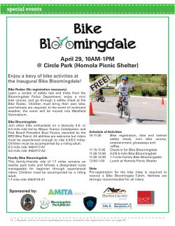special events - Bloomingdale Park District