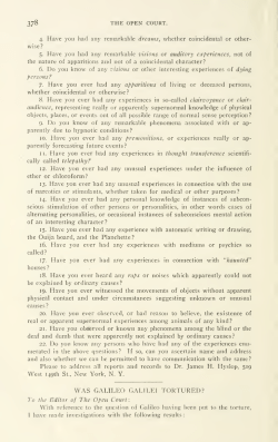 Was Galileo Galilei Tortured?