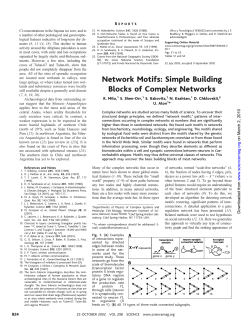 Network Motifs: Simple Building Blocks of Complex Networks