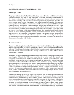 Spanish and Mexican Frontier