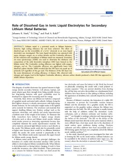 Role of Dissolved Gas in Ionic Liquid Electrolytes for Secondary