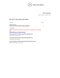 SUVs from Mercedes-Benz - Mercedes