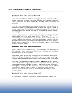 FAQ: Foundations of Medical Terminology