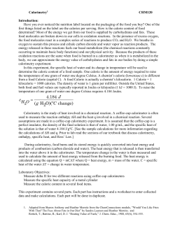 Calorimetry