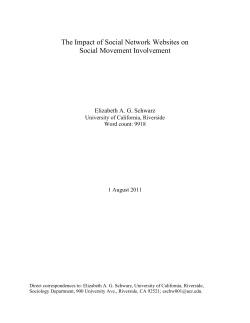 The Impact of Social Network Websites on Social Movement