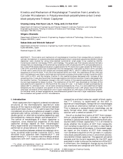 Kinetics and Mechanism of Morphological Transition from Lamella to