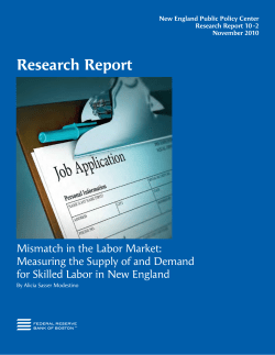 Mismatch in the Labor Market: Measuring the Supply of and