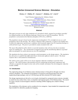 Martian Unmanned Science Skimmer