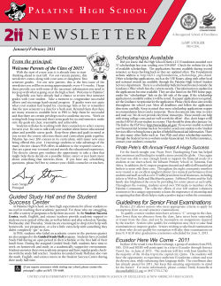 newsletter - Township High School District 211