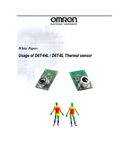 Usage of D6T-44L / D6T-8L Thermal sensor