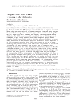 Energetic neutral atoms at Mars 1. Imaging of solar wind protons