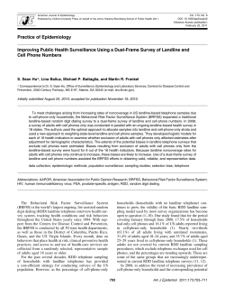 Improving Public Health Surveillance Using a Dual