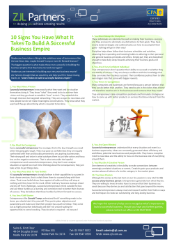 10 Signs You Have What It Takes To Build A Successful Business