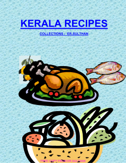 kerala recipes - Marian Retreat Centre