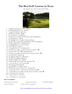 The Best Golf Courses in Texas