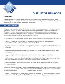 DISRUPTIVE BEHAVIOR